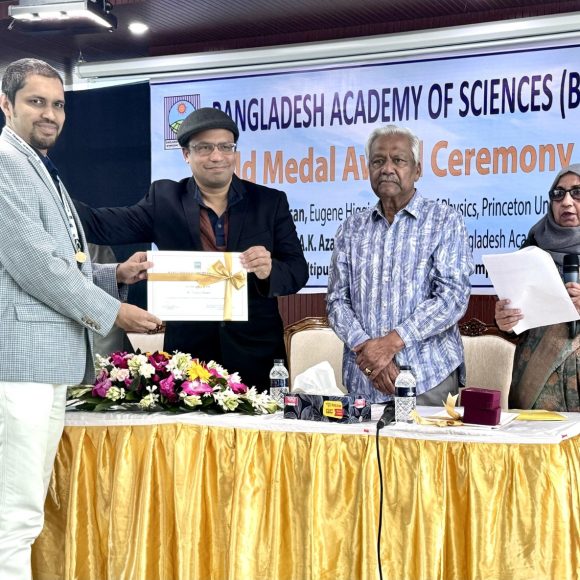 Congratulation Dr. Taufiq Hasan for receiving a Gold Medal from the Bangladesh Academy of Sciences (BAS) !