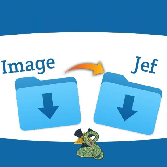 JEF embroidery design conversion
