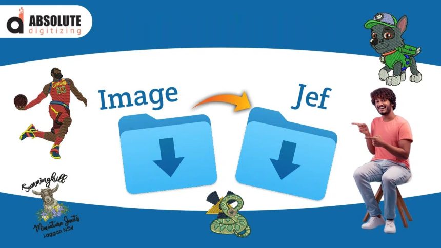 JEF embroidery design conversion