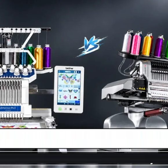 Melco and Brother embroidery machine comparison